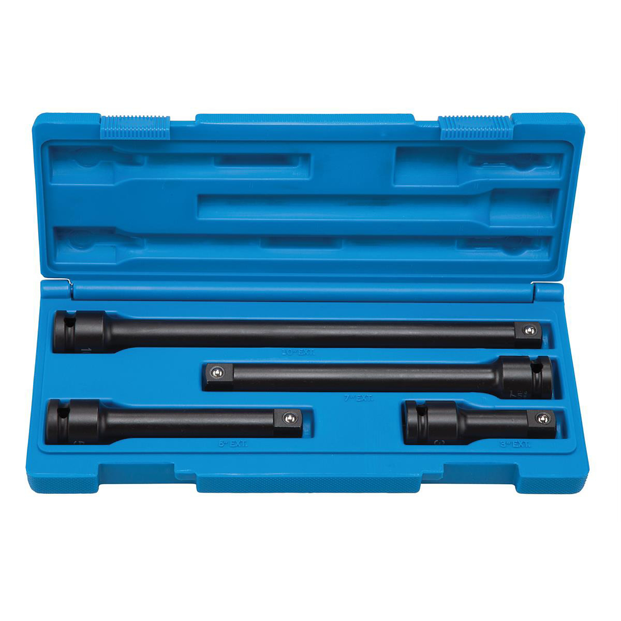 Grey Pneumatic Impact Extension Set — 1/2in. Drive, 4-Piece, 3in., 5in., 7in., 10in. Extensions, Model# GRE2204E